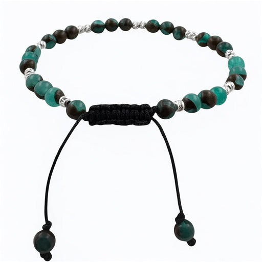 Bratara Bilute Slash Argint 925 cu Margele Turcoaz Marble