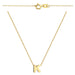Colier cu Litera K- Aur 14k