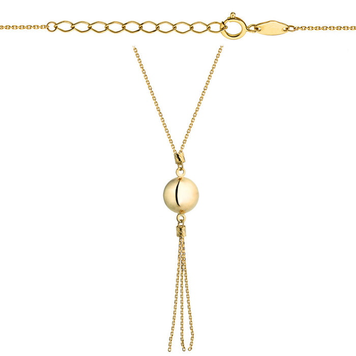 Colier cu Biluta si Franjuri- Aur 14k