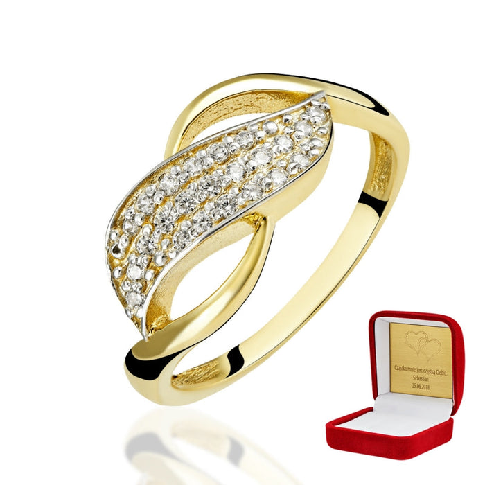 Inel din Aur 8K cu Pietre Finezja 3.1632