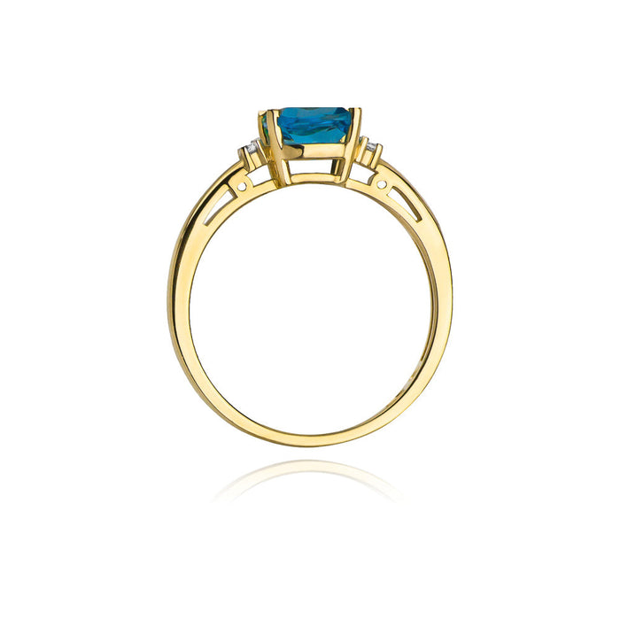 Inel Aur 14K cu Topaz 1.10 ct