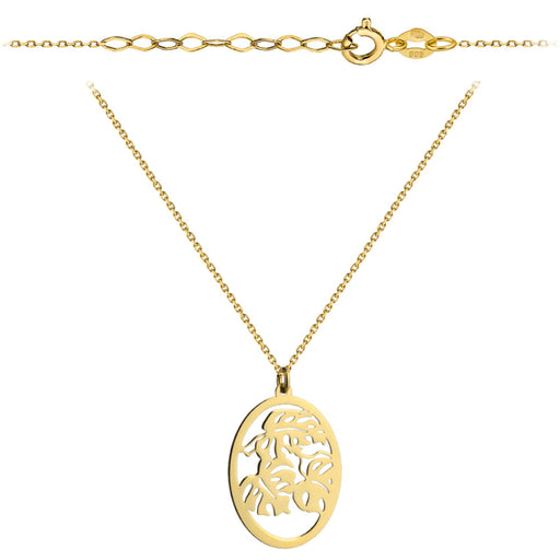 Colier cu Pandantiv si Frunze- Aur 14k