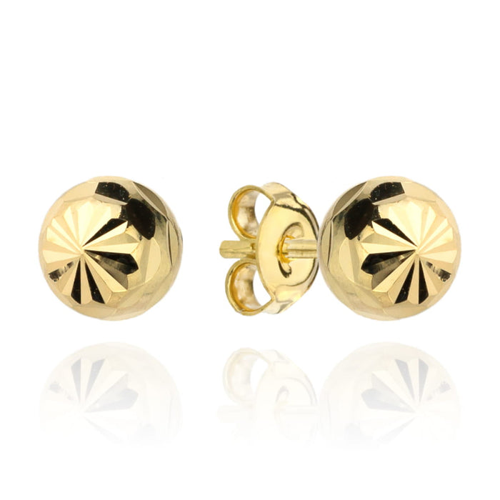 Cercei  de Aur 14K cu Model 4 mm