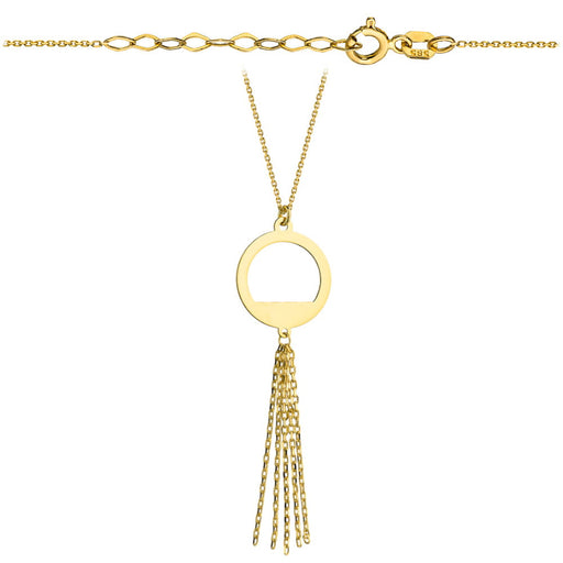 Colier cu Banut si Franjuri- Aur 14k