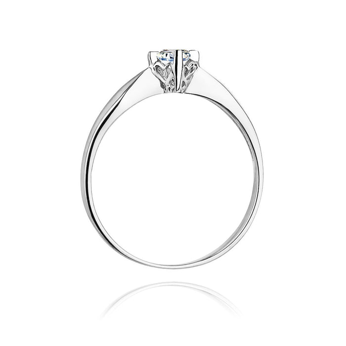 Inel Aur 14K cu Diamant Natural 0.12 ct