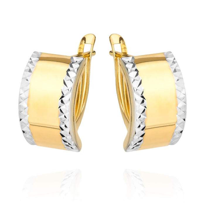 Cercei Aur 14k cu Model Neted si Ajurat