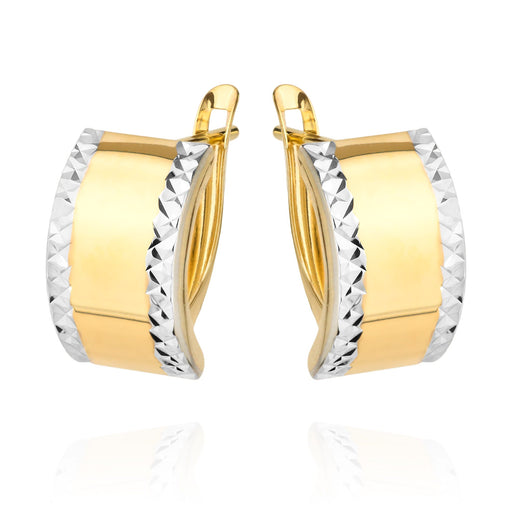 Cercei Aur 14k cu Model Neted si Ajurat