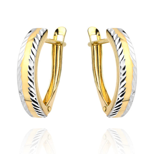 Cercei Aur 14k cu Model Neted si Ajurat