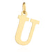 Pandantiv Aur 14K cu Litera U, 24x14 mm