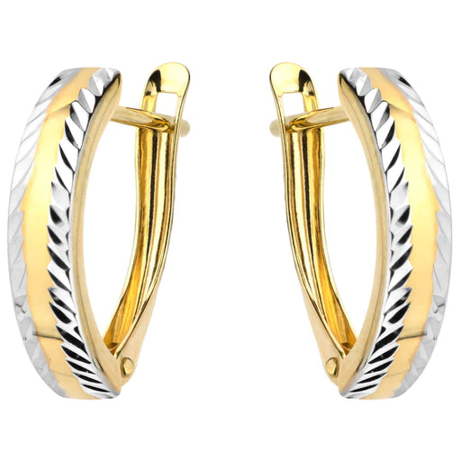 Cercei Aur 14k cu Model Neted si Ajurat