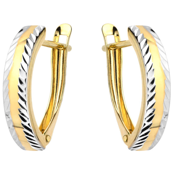 Cercei Aur 14k cu Model Neted si Ajurat