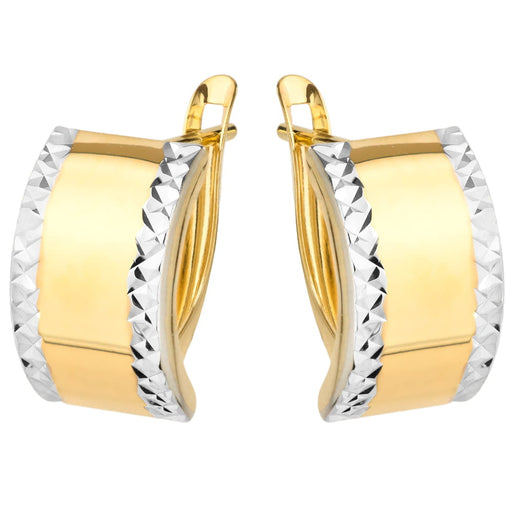 Cercei Aur 14k cu Model Neted si Ajurat