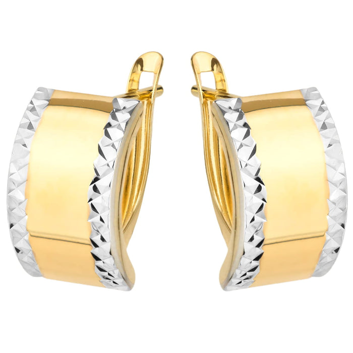 Cercei Aur 14k cu Model Neted si Ajurat