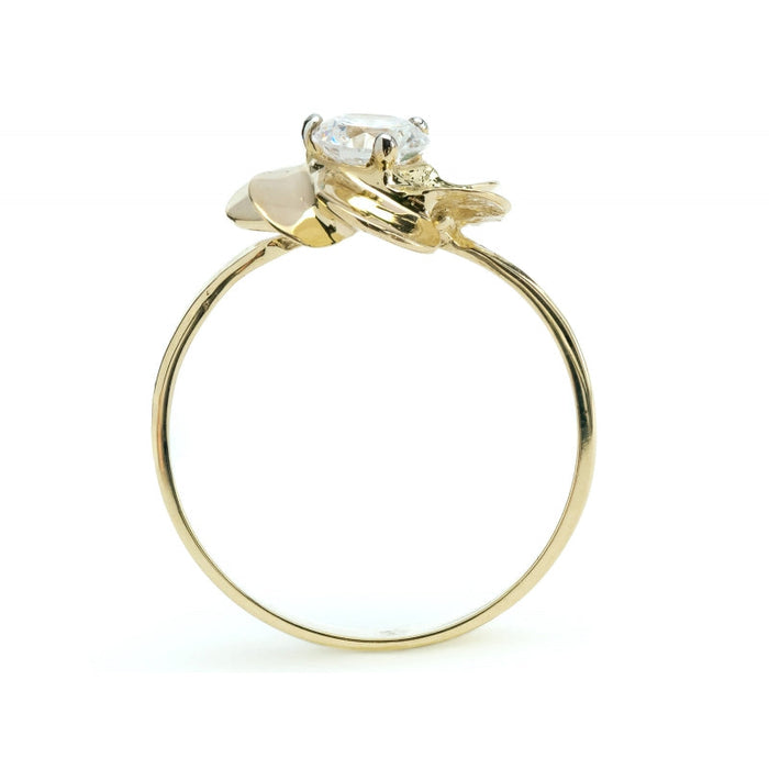 Inel elegant din Aur 8K cu floare 2.884