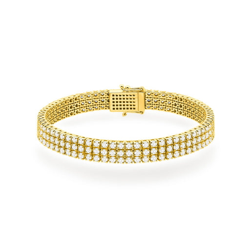 Bratara Aur 14K cu Diamante de Laborator 4.44 ct