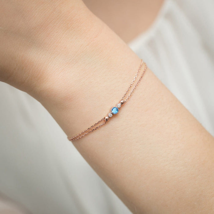 Brățară Aur 14K B005 Topaz 0.15ct