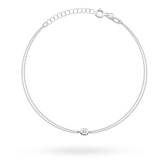Bratara Aur 14K cu Diamante Naturale 0.02 ct