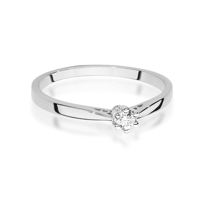 Inel Aur 14K cu Diamant Natural 0.08 ct