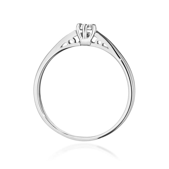 Inel Aur 14K cu Diamant Natural 0.08 ct