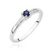 Inel Aur 14K cu Safir 0.15 ct si Diamante Naturale 0.04 ct