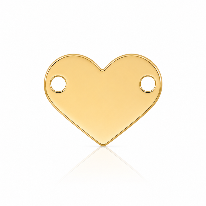 Link Inimă Plina din Aur 14K – BSR146