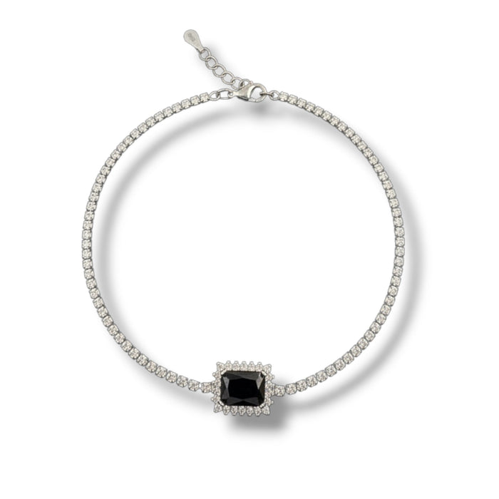 Bratara Argint 925 Tennis cu Zirconiu Negru