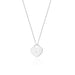Colier Inima Aur 14k cu Diamante 0.005 ct - Alb