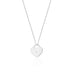 Colier Inima Aur 14k cu Diamante 0.005 ct - Alb