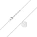 Colier Inima Aur 14k cu Diamante 0.005 ct - Alb