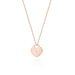 Colier Inima Aur 14k cu Diamante 0.005 ct - Roz