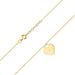 Colier Inima Aur 14k cu Diamante 0.005 ct - Galben