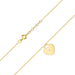 Colier Inima Aur 14k cu Diamante 0.005 ct - Galben