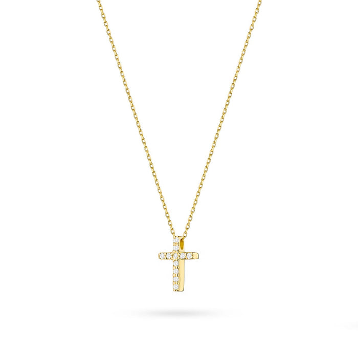 Colier Aur 14K cu Diamante Naturale 0.06 ct