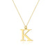 Image for Colier cu pandantiv litera K din Aur 14K cu Diamant 0.005 ct