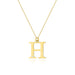 Image for COLIER CU PANDANTIV LITERA H DIN AUR 14K CU DIAMANT 0.005 CT
