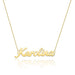 COLIER CU NUME KAROLINA DIN AUR 14K CU Diamant Natural 0.005 CT