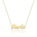 COLIER CU NUME MARTA DIN AUR 14K CU Diamant Natural 0.005 CT