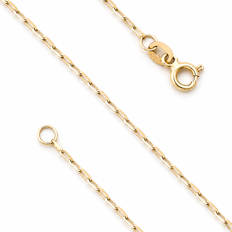 Lant Aur 14K Anchor Oval 38 cm 1.46 gr