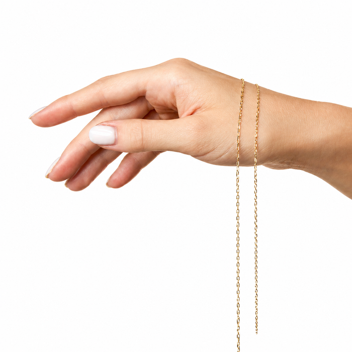 Lant Aur 14K Anchor Oval 50 cm 4.81