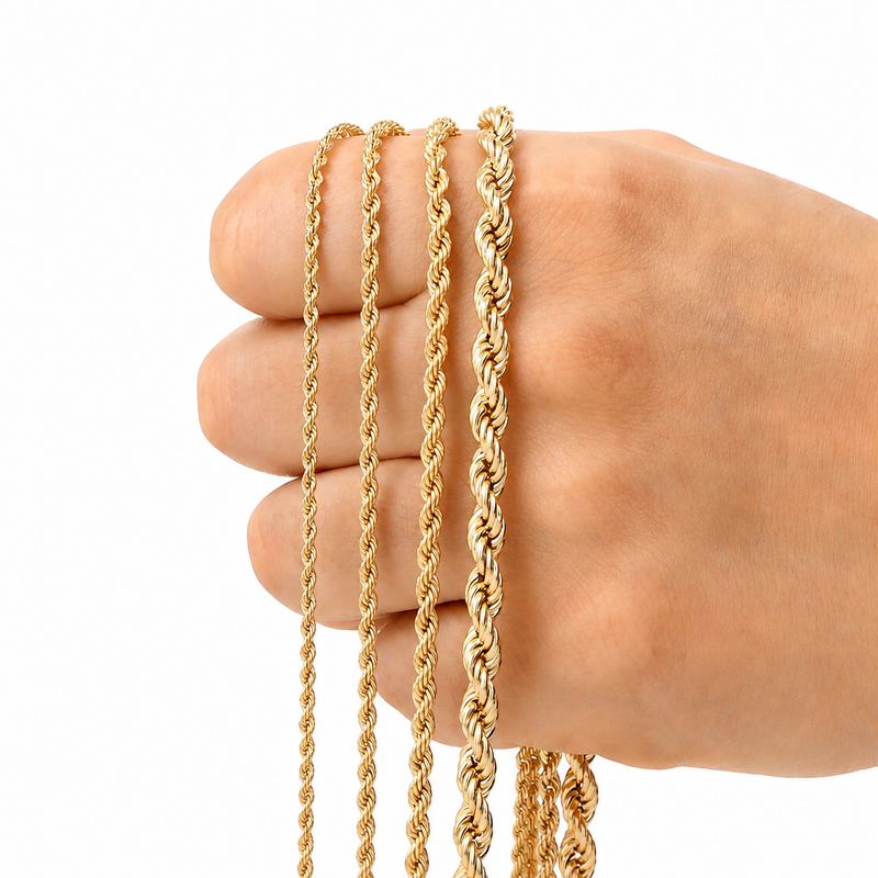 Lant Aur 14K Rope 50cm 4.10 gr