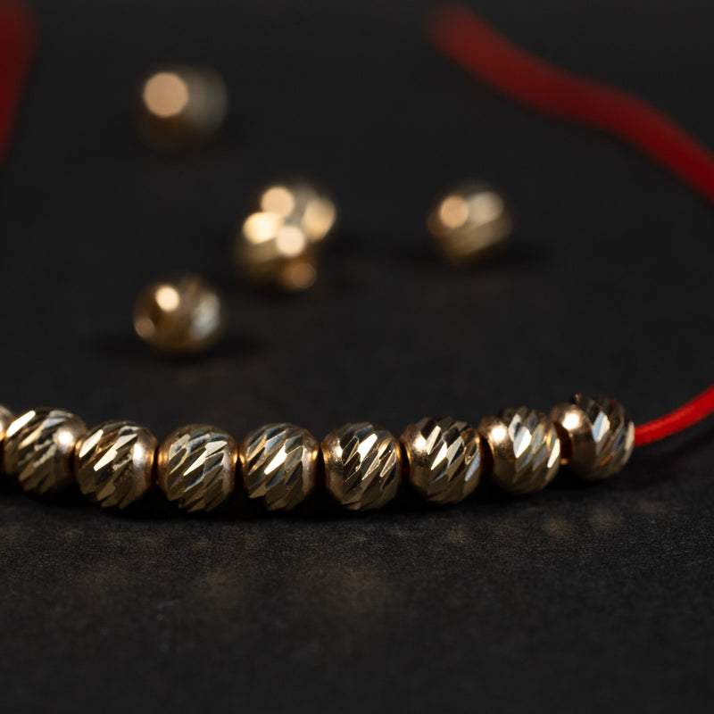Biluta aur 14K Slash 4 mm orificiu 1.8 mm - 1 buc