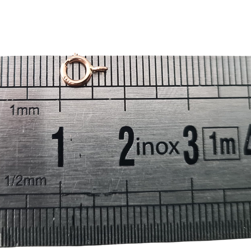 Inchizatoare rotunda Aur 14K, usoara  dimensiune 5 mm - 1 buc