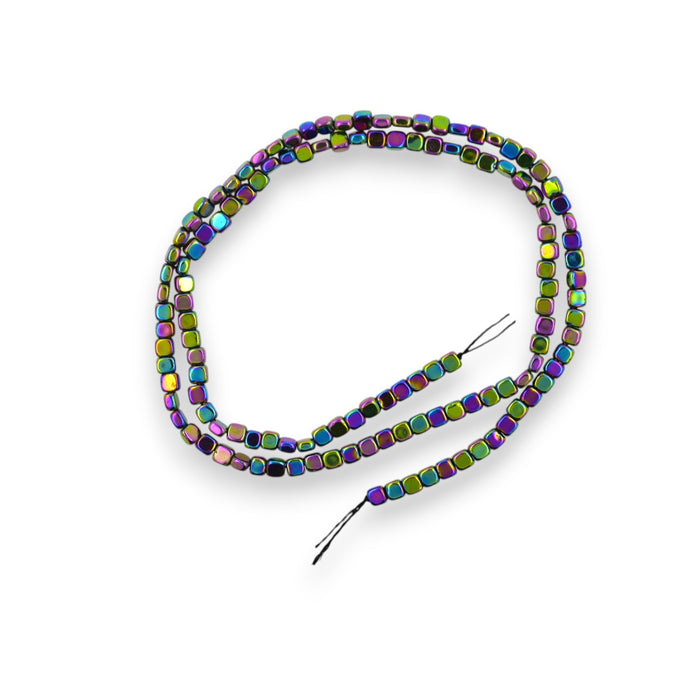 Sirag hematite multicolore cub rotunjit 2x2mm