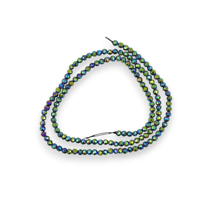 Sirag Hematite multicolore sfere fatetate 3 mm