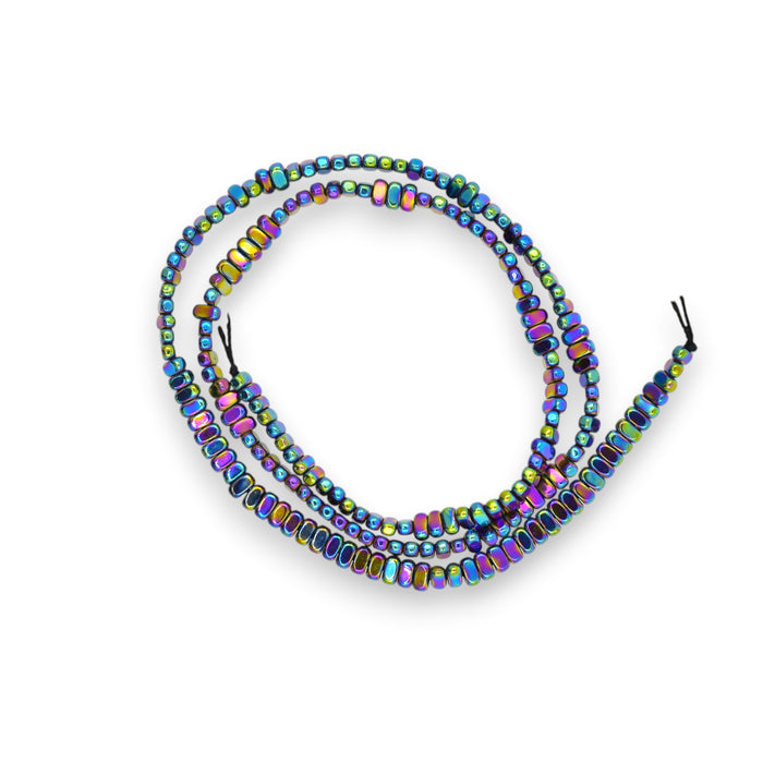 Sirag hematite multicolore plate 4x1mm