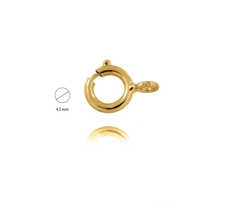 Inchizatoare aur rotunda 14K - 4,5 mm