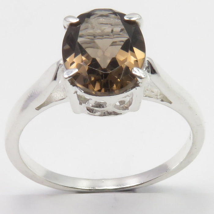 Inel Argint 925 cu Cuart Fumuriu