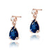 Cercei Aur 14K K0006 Safir 2 x 0.60ct Stud