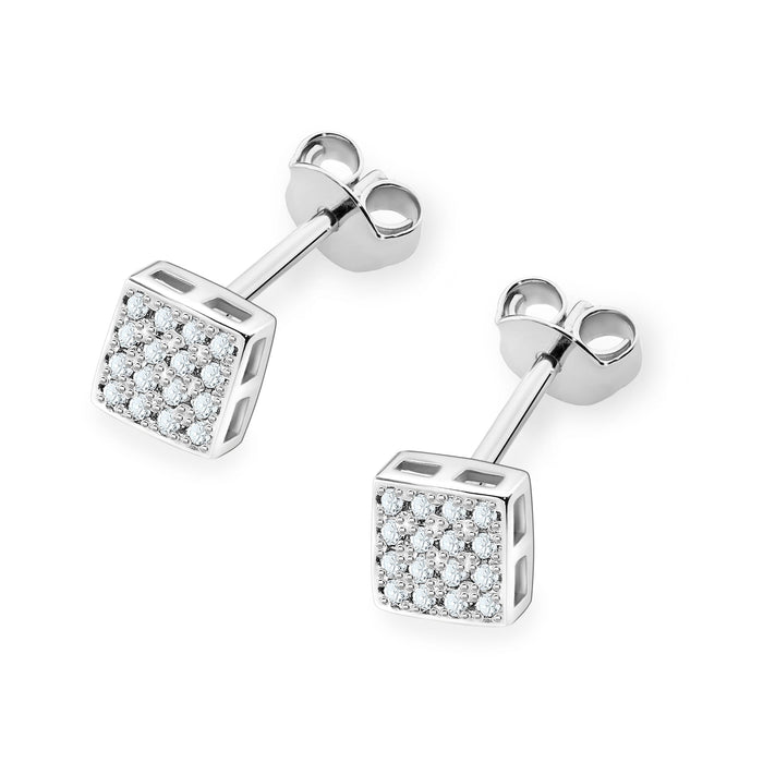 Cercei Aur 14K cu Diamante Naturale Naturale 0.16 ct