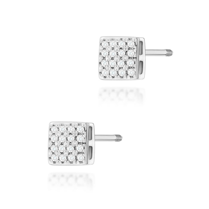 Cercei Aur 14K cu Diamante Naturale Naturale 0.16 ct